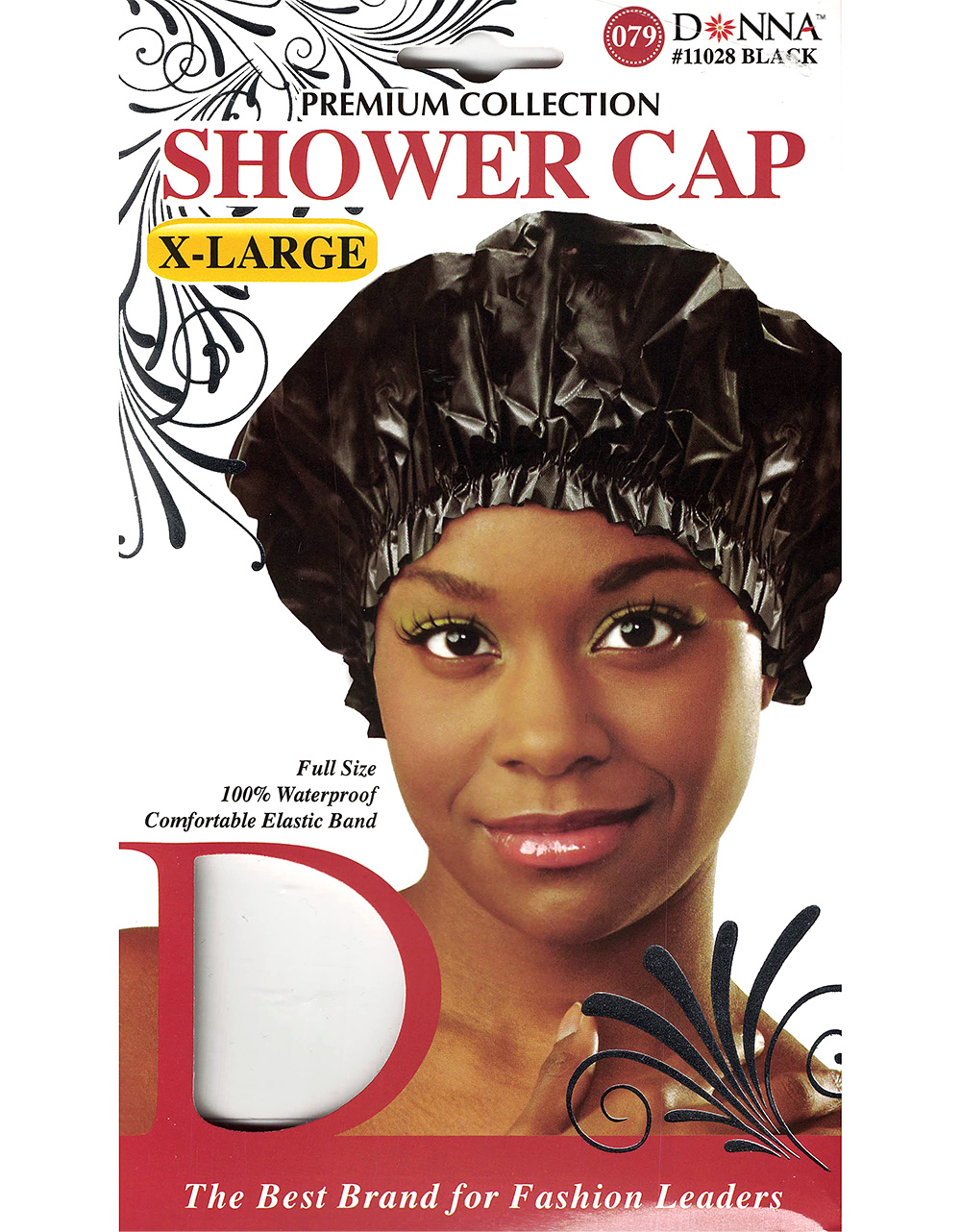 Donna Shower Cap X Large 11028 BALCK 11024 ASST