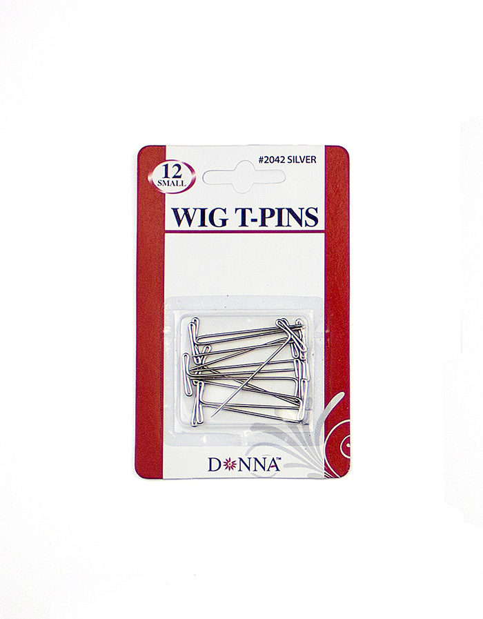 Donna - Wig T-Pins (Small / 12 pcs / Silver) #2042