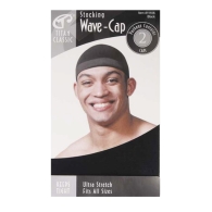 Titan - Stocking Wave Cap 2 pcs #11106 (BLK) Titan - Stocking Wave Cap 2 pcs #11106 (BLK)