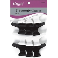 Annie - Butterfly Clamps (Black & White) #3181 Annie - Butterfly Clamps (Black & White) #3181