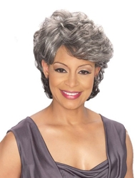 Foxy Silver Grey Synthetic wig Emily