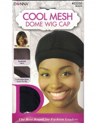 Donna - Cool Mesh Dome Wig Cap 22230 (BLACK)