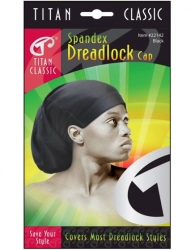 Titan - Spandex Dreadlock Cap #22142 (BLK)