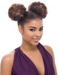 Janet Collection - Noir Afro Puff String (2pcs)