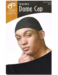 Titan - Spandex Dome Cap #11162 (BLK)