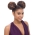 Janet Collection - Noir Afro Puff String (2pcs)