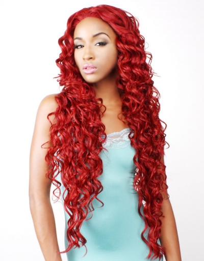 R&B collection Human Hair Blend Lace Front Wig HL-BROWN