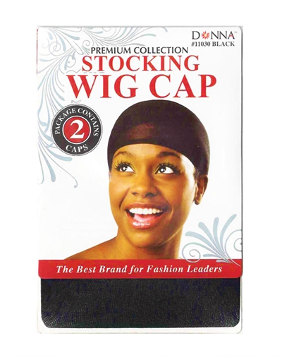 Donna - Stocking Wig Cap 2pcs 11030 Black
