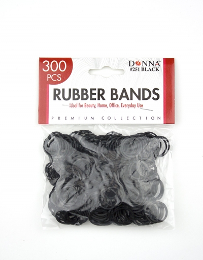 300 pcs Rubber Bands #251 (Black)