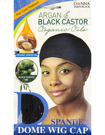 Donna - Organic Spandex Dome Wig Cap 22673 (BLACK)