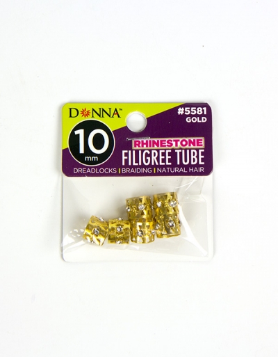 Filigree Tube (10mm / 6 pcs)