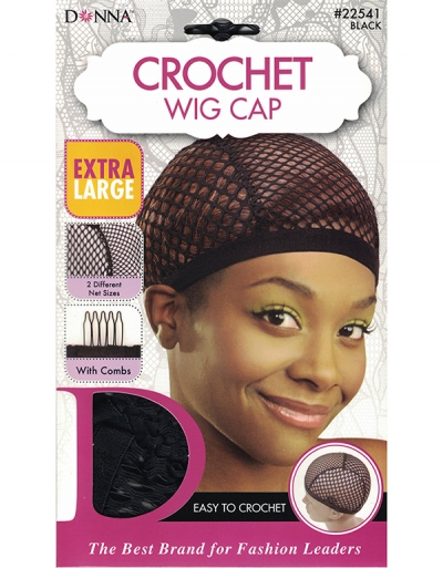 Donna - Crochet Wig Cap 22541 (BLACK)