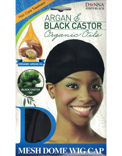 Donna - Organic Mesh Dome Wig Cap 22675 (BLACK)