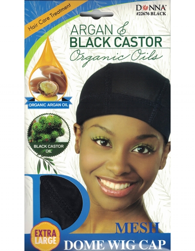 Donna - Organic Mesh Dome Wig Cap 22676 (BLACK)
