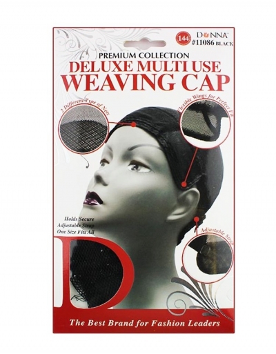 Donna - Multi Use Weaving Cap #11086 (BLACK)