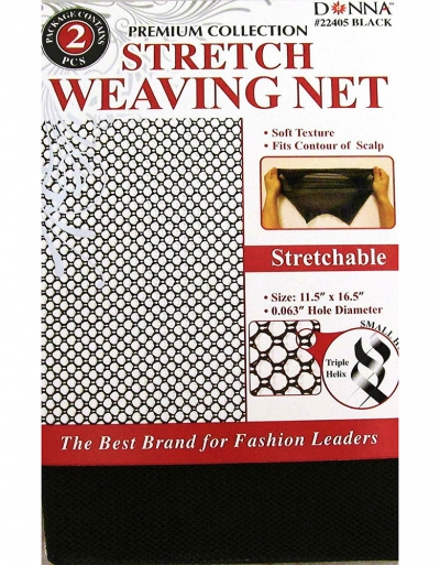 Donna - Stretch Weaving Nets #22405 (BLACK)