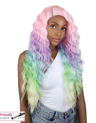 It's a wig Unicorn Color Wig Unicorn Sun Dance