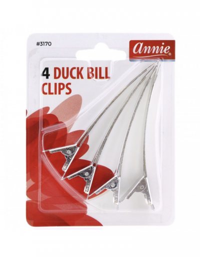 Annie - 4 Duck Bill Clips #3170