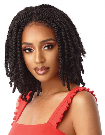 Outre - 4 X 4 Lace Front Wig Straight Bomb Twist 14"
